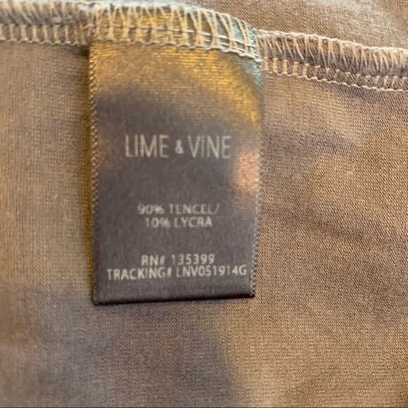 Lime and Vine Sweatshirt Gray Neck Cutouts Long Sleeve Loungewear Athleisure XS - Picture 7 of 8